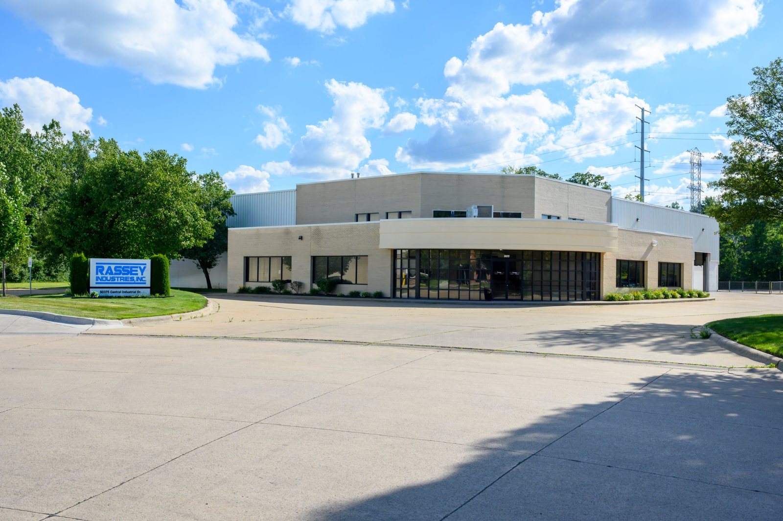 Rassey Industries building on Central Industrial Drive, Shelby Township